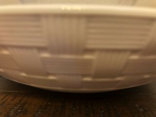 Kate Spade Oakwilde Lane Soup /Cereal Bowls White Basket Weave Set of 2 2
