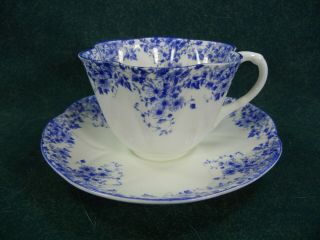 Shelley Dainty Blue Cup And Saucer Set (s)