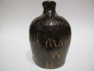 Rare Miniature Script Jug - Old Continental Sour Mash Whiskey Louisville Ky.