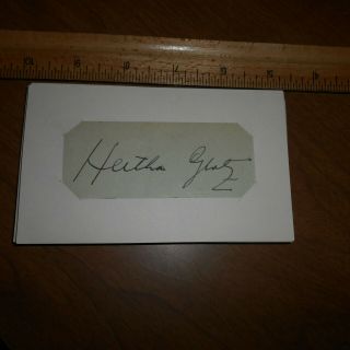 Herta Glaz Was An American Operatic Mezzo - Soprano Hand Signed Cut On 5 X 3 Card