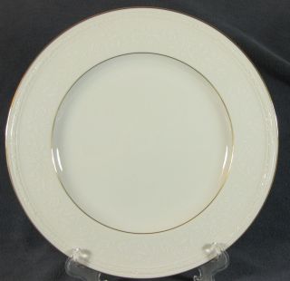 Noritake Whitecliff 4083 1 Dinner Plate 10 3/4 " White Scapes