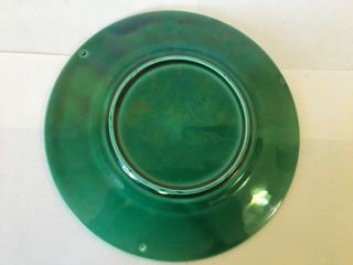 Vintage Majolica Green Leaf Plate 2