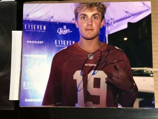 Jake Paul Autographed Signed 8x10 Photo Picture Pic,