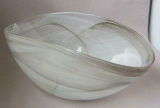 Murano Art Glass Bowl Gray By Tammaro Made In Italy No 258