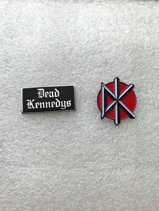 2 X Dead Kennedys Pin Badge Hardcore Punk Rock Jello Biafra Frankenchrist Dk