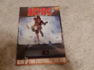 Ac/dc - Blow Up Your Video 1988 World Tour Program /tourbook - Angus Young