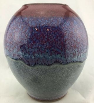 Vintage Art Pottery 5” MOON FACE Vase Ceramic Art & Crafts Stars Astrological 3