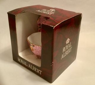 Royal Albert “Dusky Pink Lace” Teacup and Saucer Fine Bone China 7