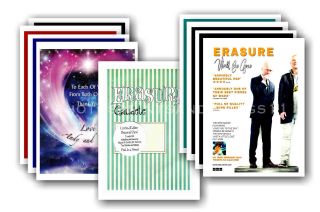 Erasure - 10 Promotional Posters Collectable Postcard Set 5