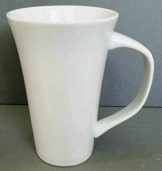 Fitz & Floyd Fine China Nevaeh Everyday White Latte/coffee Mug 5 3/4 " 16 Oz Exc