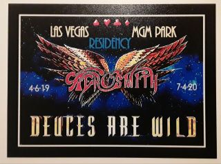 ☆ Aerosmith ♤ Deuces ♡ Are ◇ Wild ♧ Mgm Las Vegas ☆ Fridge Magnet.  Only 12 Left.