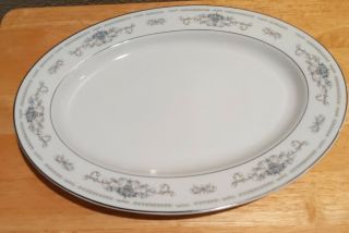 Wade Diane 12 1/4 " Oval Serving Platter,  Fine Porcelain China From Japan
