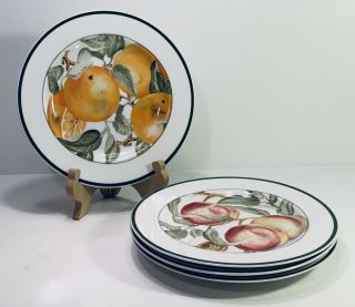 Blossom Breeze By American Atelier 8 " Porcelain Salad Dessert Plate Set (4)