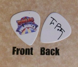 Traveling Wilburys Band Logo Tom Petty Signature Guitar Pick - (q - White)