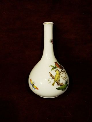 Herend Rothschild Bird Bud Vase 5 