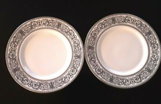 2 Royal Doulton " Baronet " Dinner Plates 10 5/8 " Exc,
