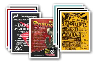 The Damned - 10 Promotional Posters - Collectable Postcard Set 5