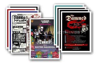 The Damned - 10 Promotional Posters - Collectable Postcard Set 4