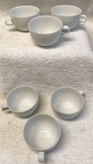 6 Tivoli White Demitasse Cups Studio Nova Porcelain 1 - 3/4”x2 - 3/4” Y0104 Espresso