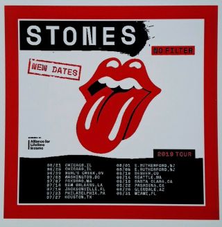 The Rolling Stones ☆ 2019 Tour Magnet ☆ Usa Only