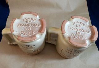 2 Vintage Frankoma Pottery Oklahoma is OK - The Sooner State Coffee Mug Cup 2