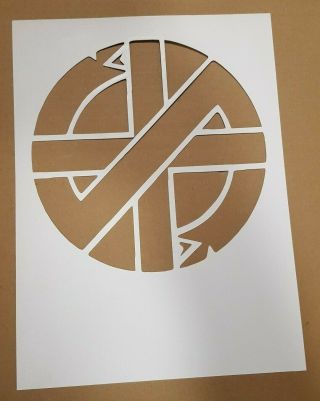 Crass Cardboard Stencil Symbol Sign Punk Anarchy