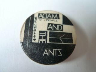 Adam & The Ants Sex People Vintage Metal Badge 1 " Button Pin