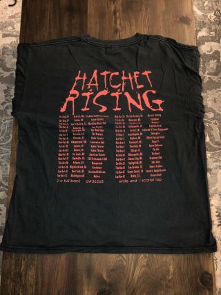 Twiztid Hatchet Rising Tour XL Shirt VTG Ninja MNE Insane Clown Posse Juggalo 2