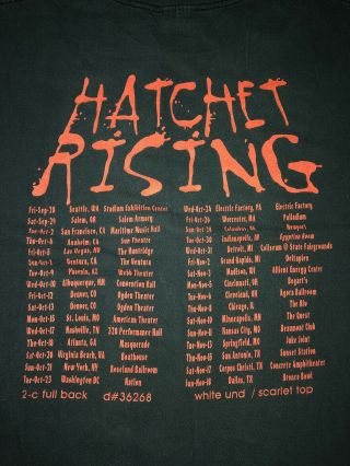 Twiztid Hatchet Rising Tour XL Shirt VTG Ninja MNE Insane Clown Posse Juggalo 4