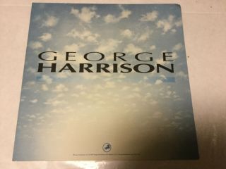 George Harrison “cloud nine” 1987.  2 - sided Promo poster flat 4