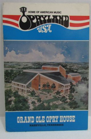 1976 Opryland Usa Souvenir Booklet Grand Ole Opry Nashville