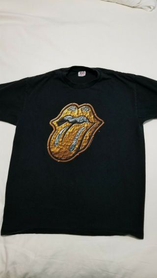 Rolling Stones Concert T - Shirt - Bridges To Babylon Tour 97/98 - Black,  Size Xl