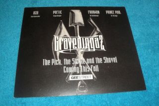Gravediggaz PROMO STICKER for The Pick Sickle and Shovel LP/RZA/Prince Paul/1997 2
