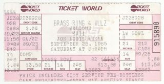 Rare Ratt 9/28/85 Detroit Mi Joe Louis Arena Concert Ticket Stub