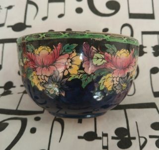 Maling Finger Bowl Hand Painted Collectible Newcastle On Tyne England