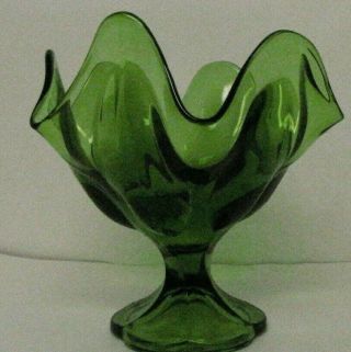 Vintage Green Candy Dish (7.  5 