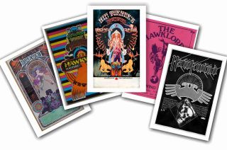 Hawkwind - Set Of 5 - A4 Poster Prints 1