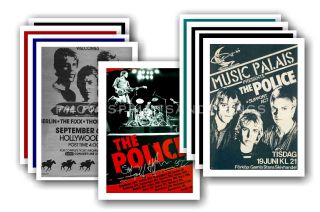 The Police - 10 Promotional Posters Collectable Postcard Set 2