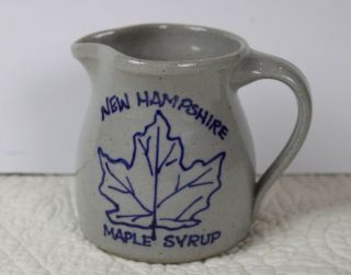 Hampshire Maple Syrup Pitcher Great Bay Pottery