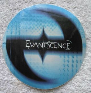 Evanescence Street Team Debut Cd Fallen Bring Me To Life Promo Sticker Amy Lee