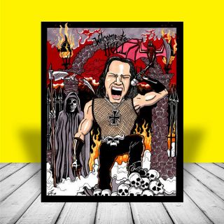 Glenn Danzig Heavy Metal Poster Art Artist Signed Misfits Samhain Concert Punk