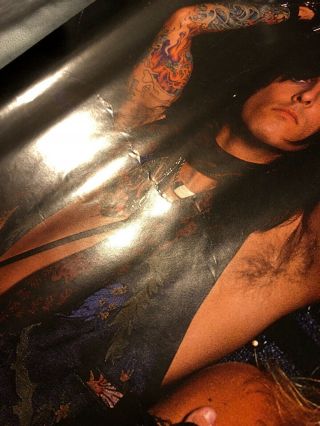 1989 Motley Crue Vintage Dr.  Feelgood Poster VG Guns N Roses 4