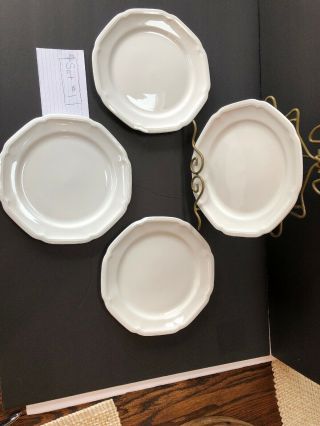 4 Mikasa Antique White Bone China Salad Plates Set of 4 (2 Set Available) 2