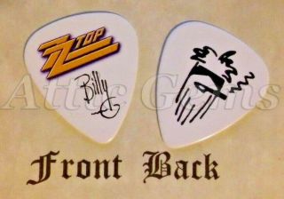 Zz Top - Billy Gibbons Band Logo Signature Guitar Pick - (v)