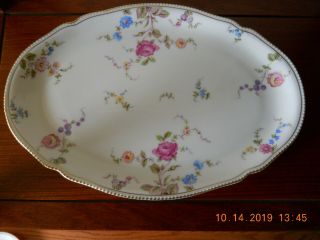 Vintage Castleton China Sunnyvale Pattern Large 11 X 16 Oval Serving Platter