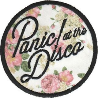 Panic At The Disco Iron - On Patch Round Floral Logo