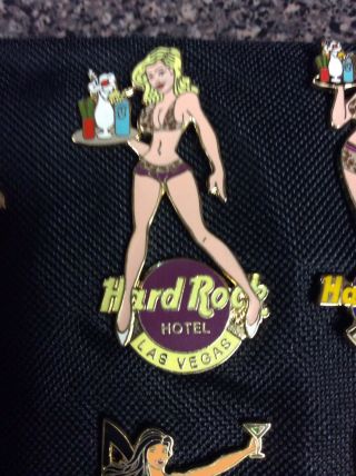 Hard Rock Cafe Pins Hard Rock Hotel Las Vegas Card Waitress Girl Pin