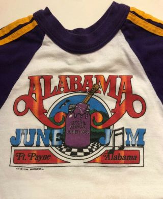 Vintage 1983 Alabama June Jam T - Shirt Kids Small 6 - 8