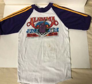 Vintage 1983 Alabama June Jam T - Shirt Kids Small 6 - 8 3
