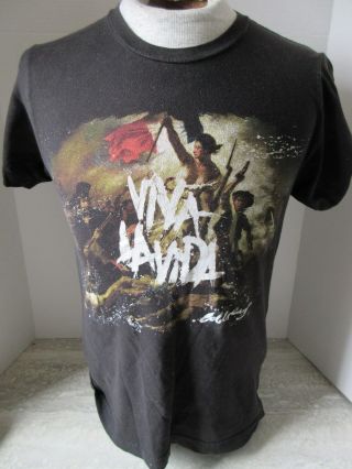2009 Coldplay Vida La Vida Concert Tour T - Shirt Size Small